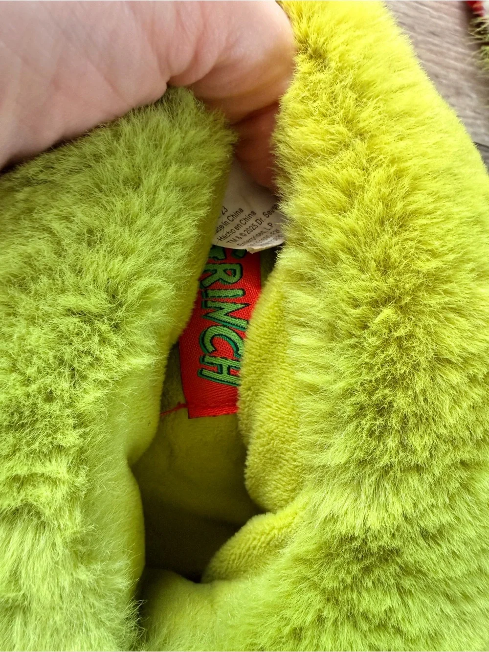 The Grinch Plush Holiday Slipper - Green